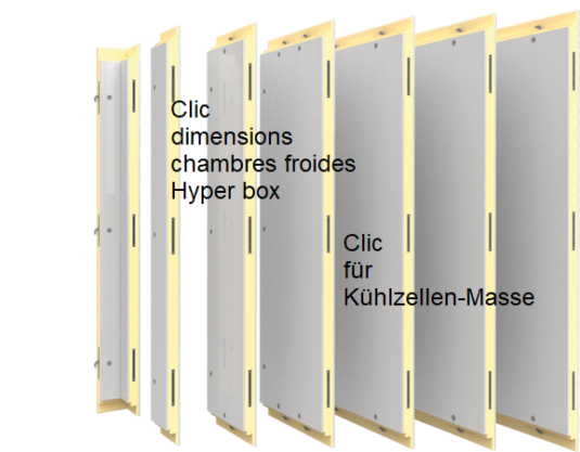 Dimensions chambre froide